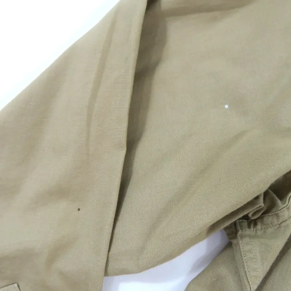 Elbeco Sanforized Shirt, Officers Military Utility Uniform Khaki Sz 16 40s/50s